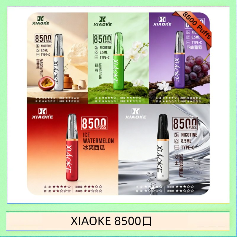 XIAOKE 8500口 梟客XIAOKE一次性電子菸拋棄式8500口